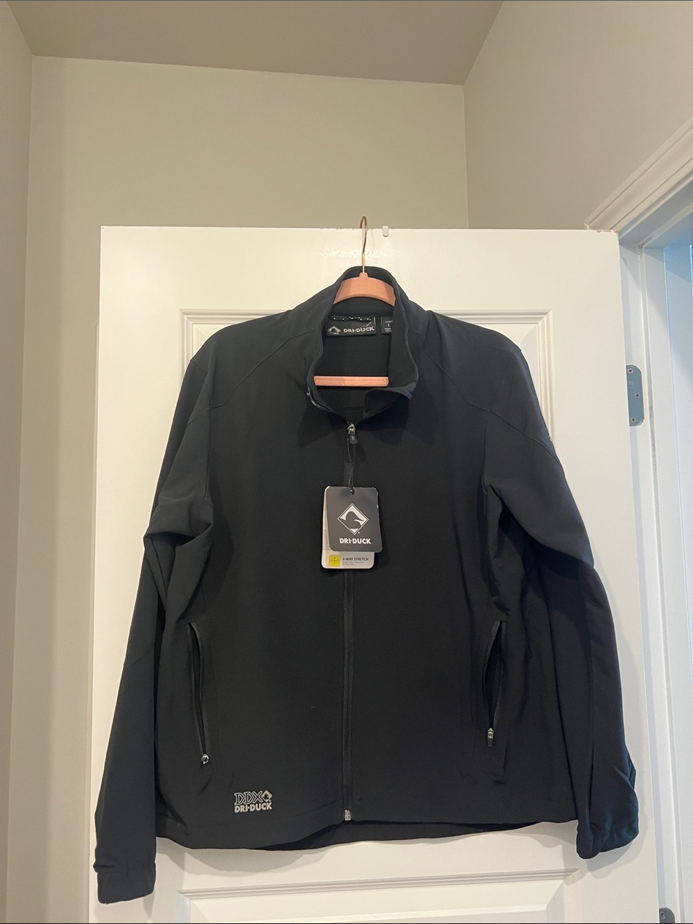 Dry Duck Women’s Black Utility Softshell Rain Jacket